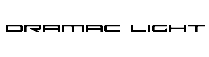Oramac Light Font