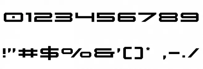 Oramac Light Font OTHER CHARS