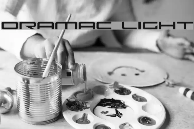 Oramac Light Font examples