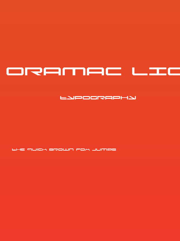 Oramac Light Poster