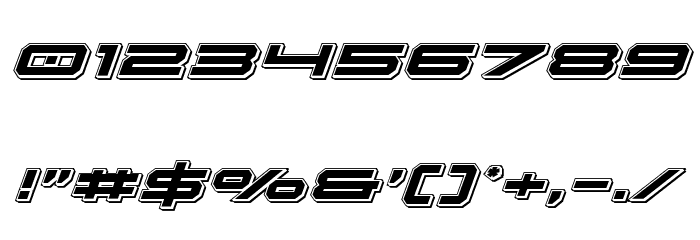 Oramac Punch Italic Font OTHER CHARS