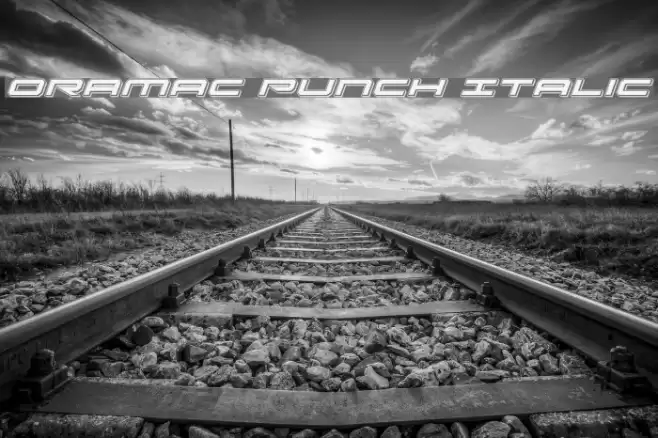 Oramac Punch Italic Font examples