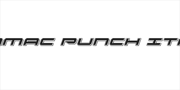 Oramac Punch Italic Logo