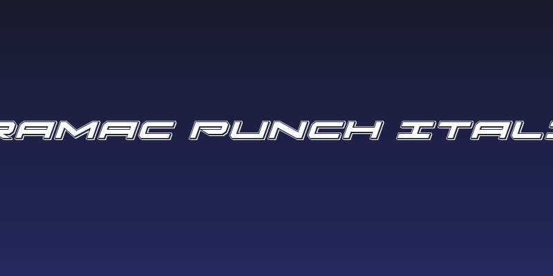 Oramac Punch Italic Social Header