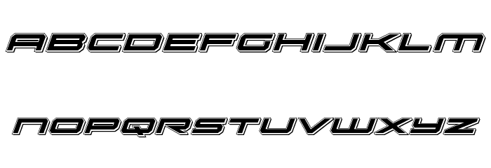 Oramac Punch Italic Font LOWERCASE