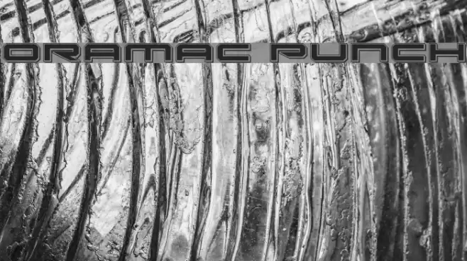 Oramac Punch Font examples