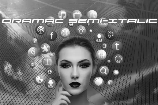 Oramac Semi-Italic Font examples