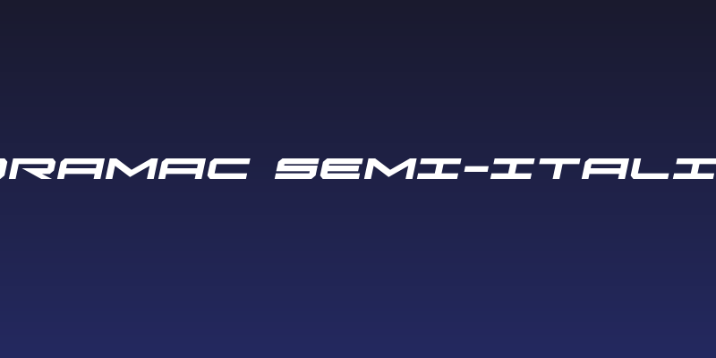 Oramac Semi-Italic Social Header
