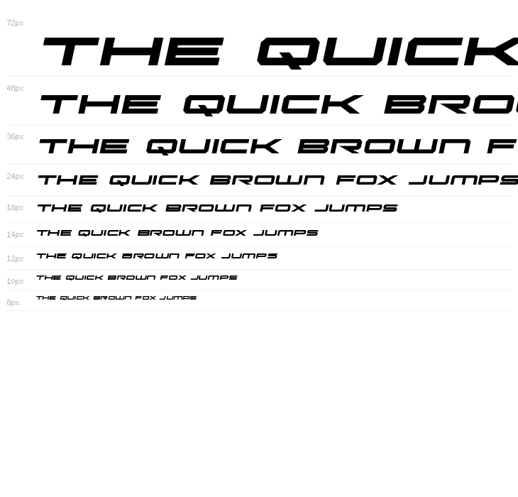 Oramac Semi-Italic Waterfall