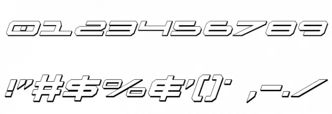 Oramac Shadow Italic Caratteri ALTRI CARATTERI