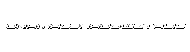 Oramac Shadow Italic  Fuentes Gratis Descargar