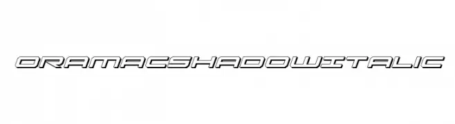 Oramac Shadow Italic  Fuentes Gratis Descargar