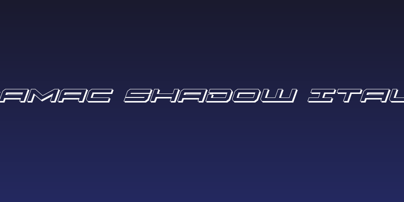 Oramac Shadow Italic Social Header