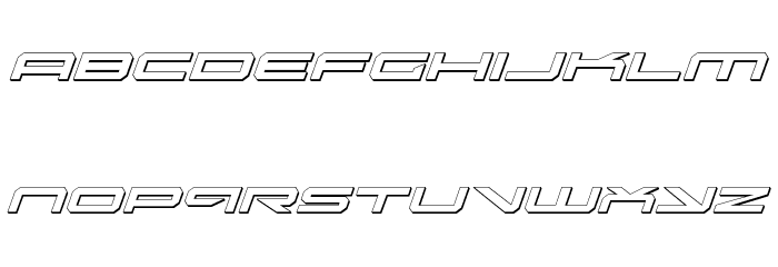 Oramac Shadow Italic Font LOWERCASE