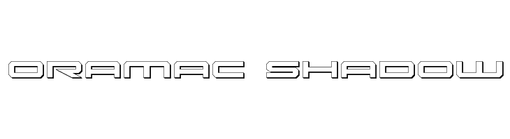Oramac Shadow  Frei Schriftart Herunterladen