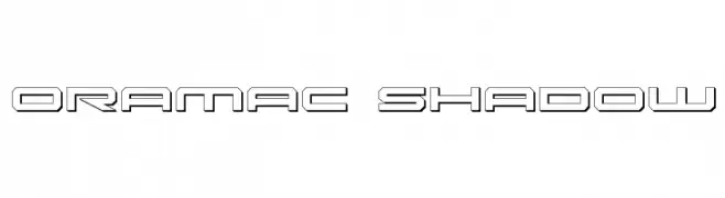Oramac Shadow  Скачать бесплатные шрифты