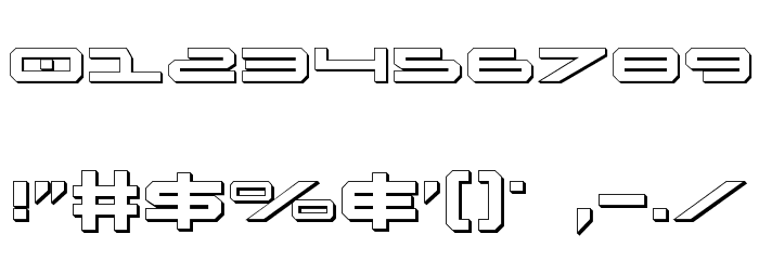 Oramac Shadow Font OTHER CHARS