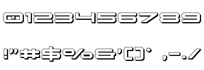 Oramac Shadow Font OTHER CHARS