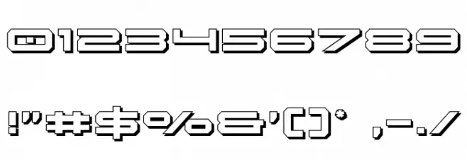 Oramac Shadow Font OTHER CHARS