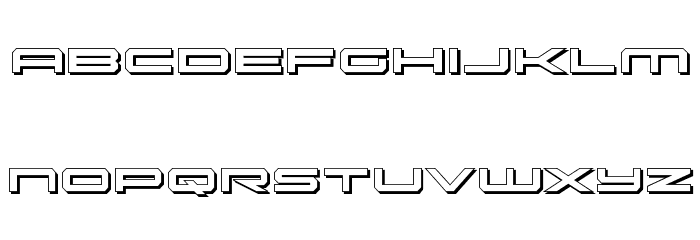 Oramac Shadow Font LOWERCASE