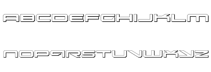 Oramac Shadow Font LOWERCASE