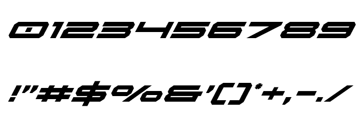 Oramac Super-Italic Font OTHER CHARS