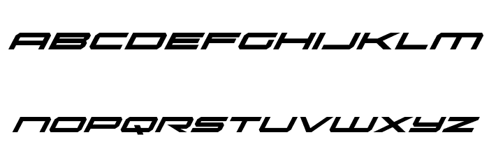 Oramac Super-Italic Font LOWERCASE