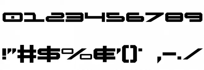 Oramac Font OTHER CHARS