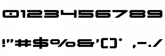 Oramac Font OTHER CHARS