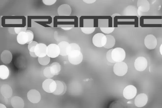 Oramac Font examples