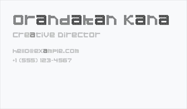 Orandakan Kana Business Card