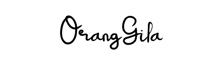 Orang Gila  フリーフォントのダウンロード