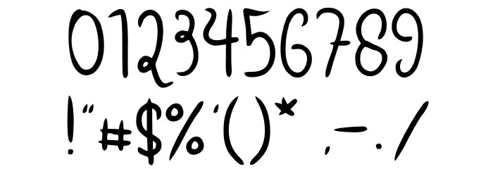 Orang Gila Font OTHER CHARS