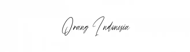 Orang Indonesia  नि: शुल्क फ़ॉन्ट्स डाउनलोड