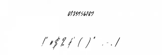 Orang Indonesia Font OTHER CHARS