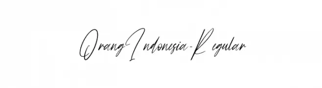 OrangIndonesia-Regular Font