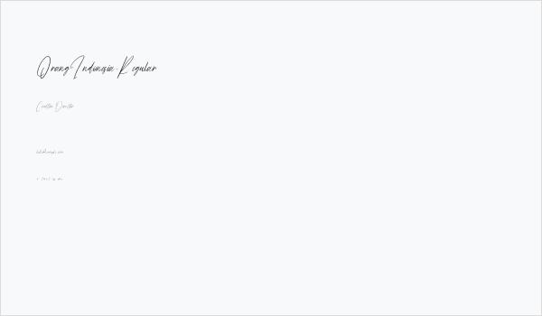 OrangIndonesia-Regular Business Card