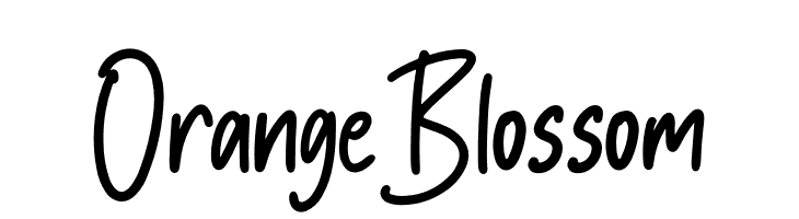 Orange Blossom  les polices de caractères gratuit tlcharger