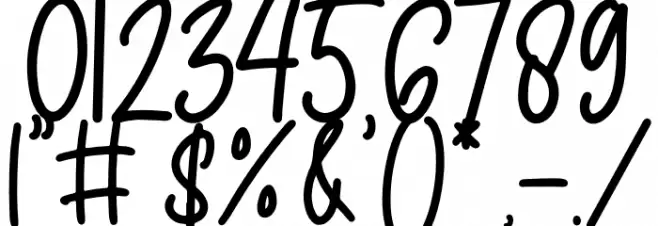 Orange Blossom Font OTHER CHARS