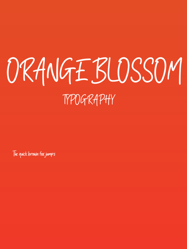 Orange Blossom Poster