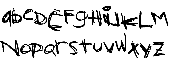 Orange Book Font LOWERCASE