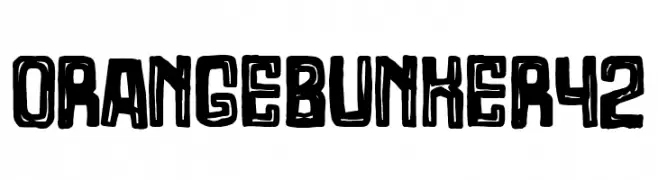 Orange Bunker 42  font caratteri gratis
