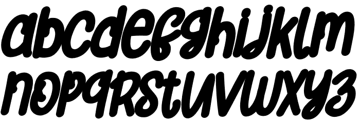 Orange Cats PERSONAL USE ONLY Bold Italic Font LOWERCASE