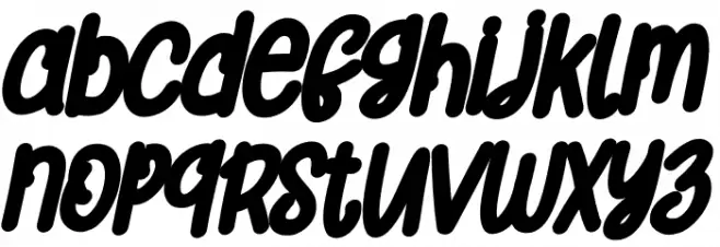 Orange Cats PERSONAL USE ONLY Bold Italic Caratteri MINUSCOLO