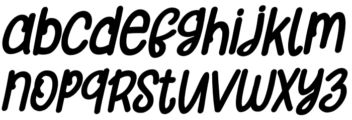 Orange Cats PERSONAL USE ONLY Italic Font LOWERCASE
