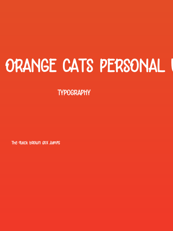 Orange Cats PERSONAL USE ONLY Regular Poster