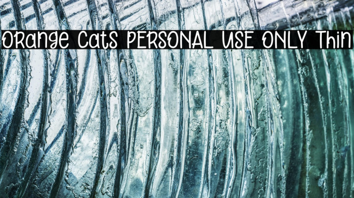 Orange Cats PERSONAL USE ONLY Thin Example 1