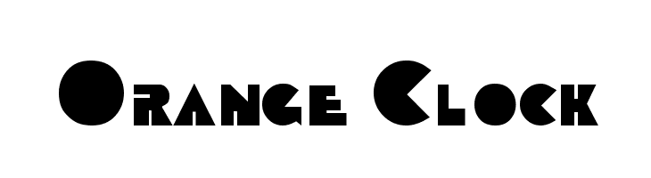 Orange Clock Font