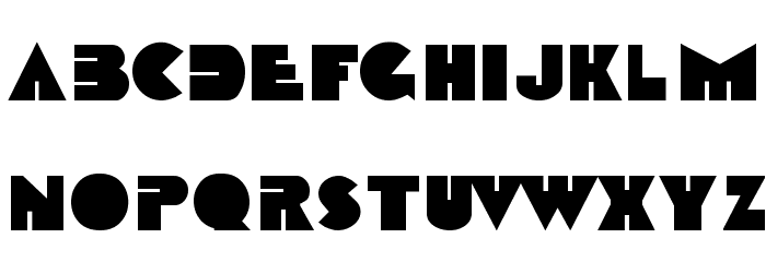 Orange Clock Font LOWERCASE