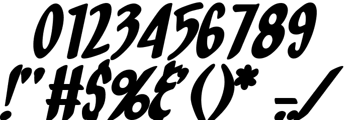 Orange Fizz Italic Font OTHER CHARS
